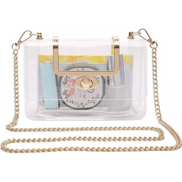 Western Tooled Leather Clear Phone Crossbody Purse – Stadium Approved Mini Bag with Fringe – Boho Festival Bag main image 0
